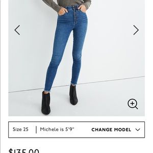 10" High-Rise Skinny Jeans in Mackey Wash